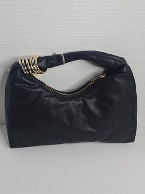 Faux Leather Soft Shoulder Bag A New Day Nwt Black